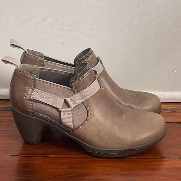 Merrell leather Evera Rush chelsea harness ankle boots sz 7.5 - Picture 1 of 7